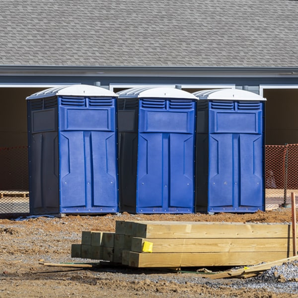 are there any restrictions on where i can place the porta potties during my rental period in Clearlake Park CA